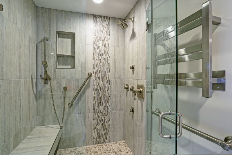 Shower with Built-in Seating