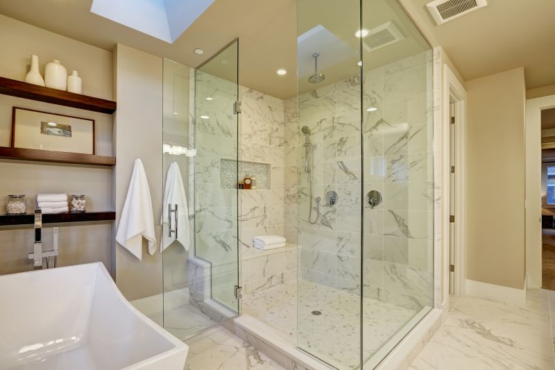 Glass Enclosed Shower